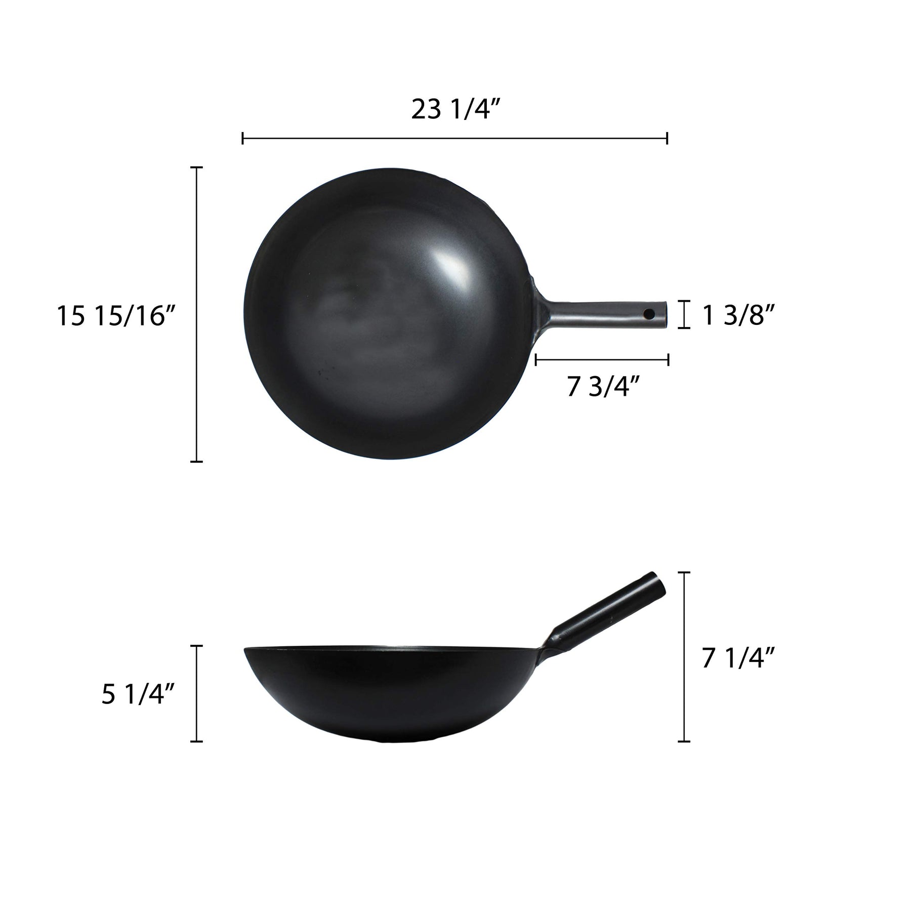 Thunder Group Japanese Wok, 16-Inch view 2