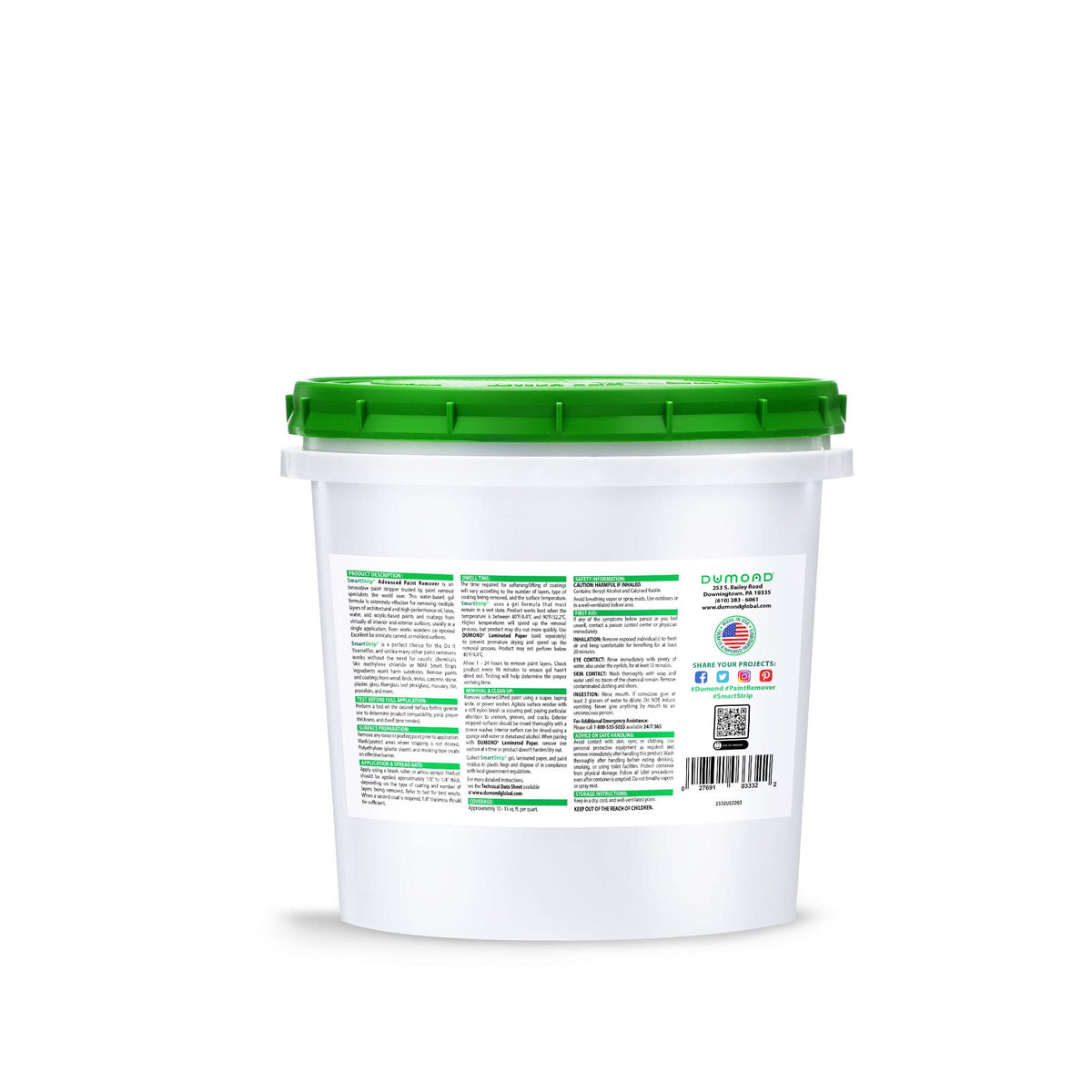 Smart Strip Advanced Paint Remover, for Removal of Acrylic, Latex, Oil & Water-Based Coatings, Non-Caustic Formula, Indoor/Outdoor, Contractor & DIY Friendly, 1 Gallon view 2