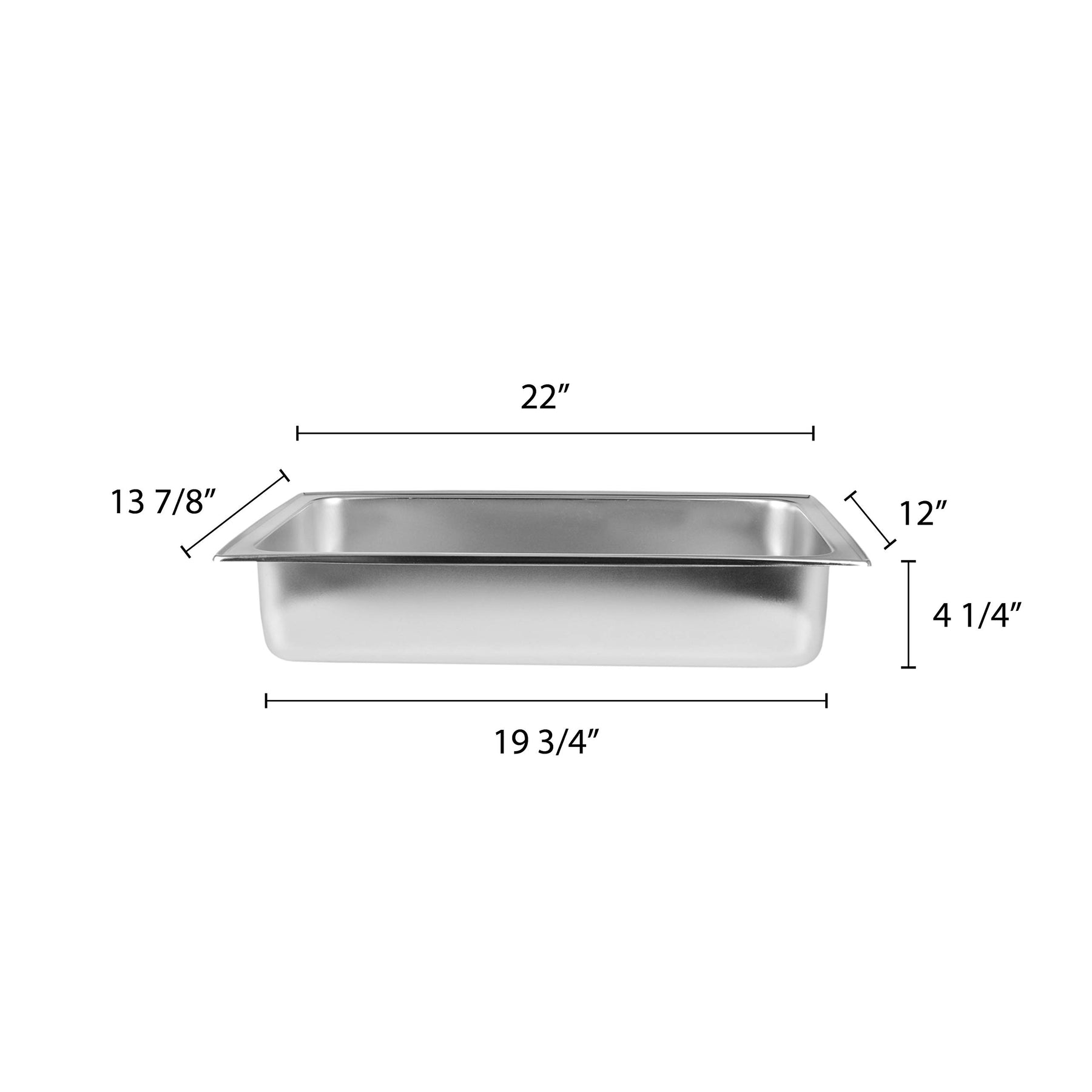 Thunder Group SLRCF111 Chafer Water Pan Dripless For Full Size 8 Qt. Chafers view 2