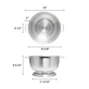 Thunder Group Aluminum Colander with Handle, 16-Quart view 2