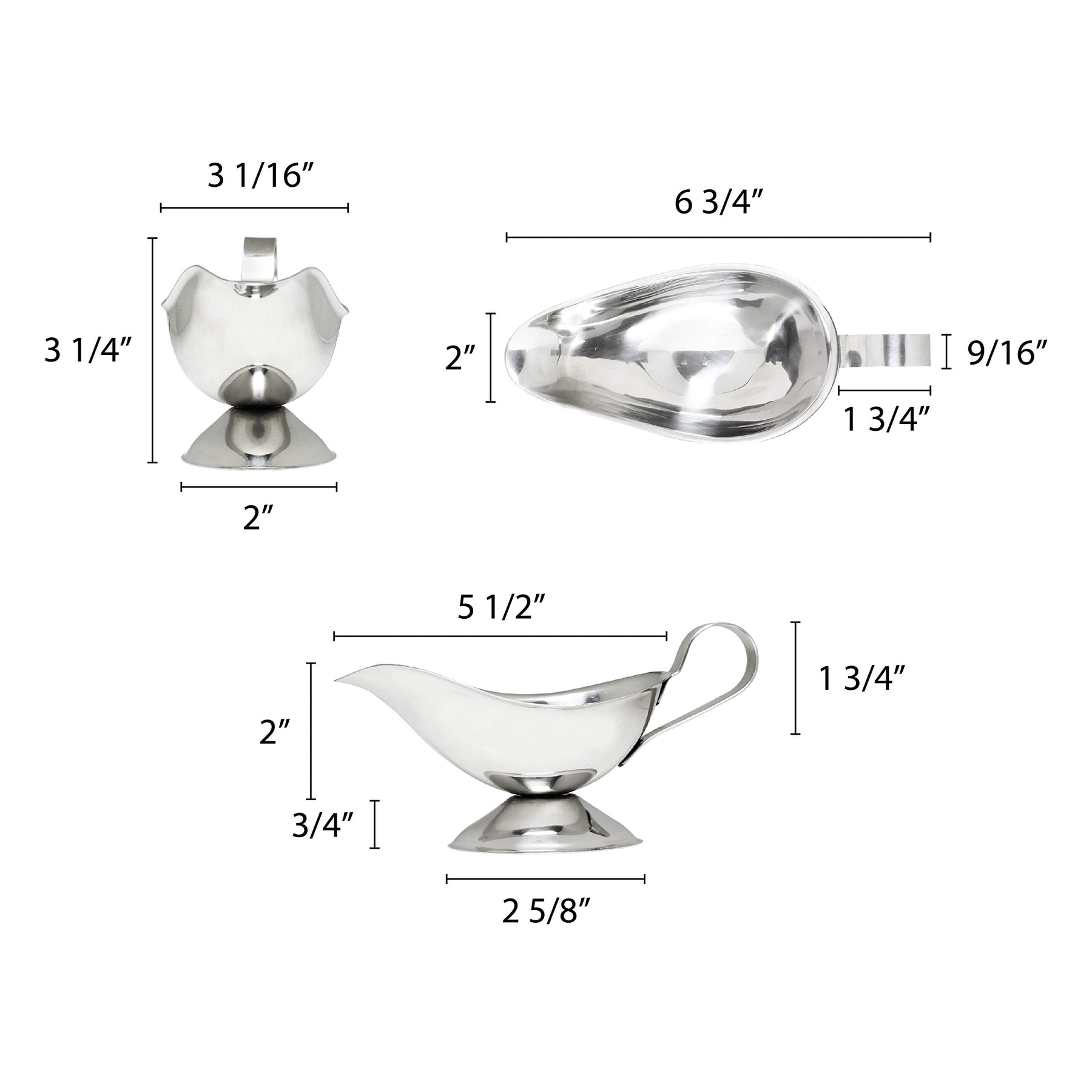 Thunder Group 5 oz gravy boat, comes in each view 2