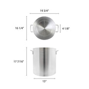 Thunder Group 60 Quart Aluminum Stock Pot view 2