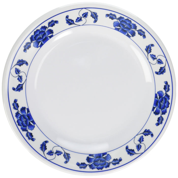 Thunder Group Wei Collection 12-Pack Plate, 7-7/8-Inch, Melamine, Brown