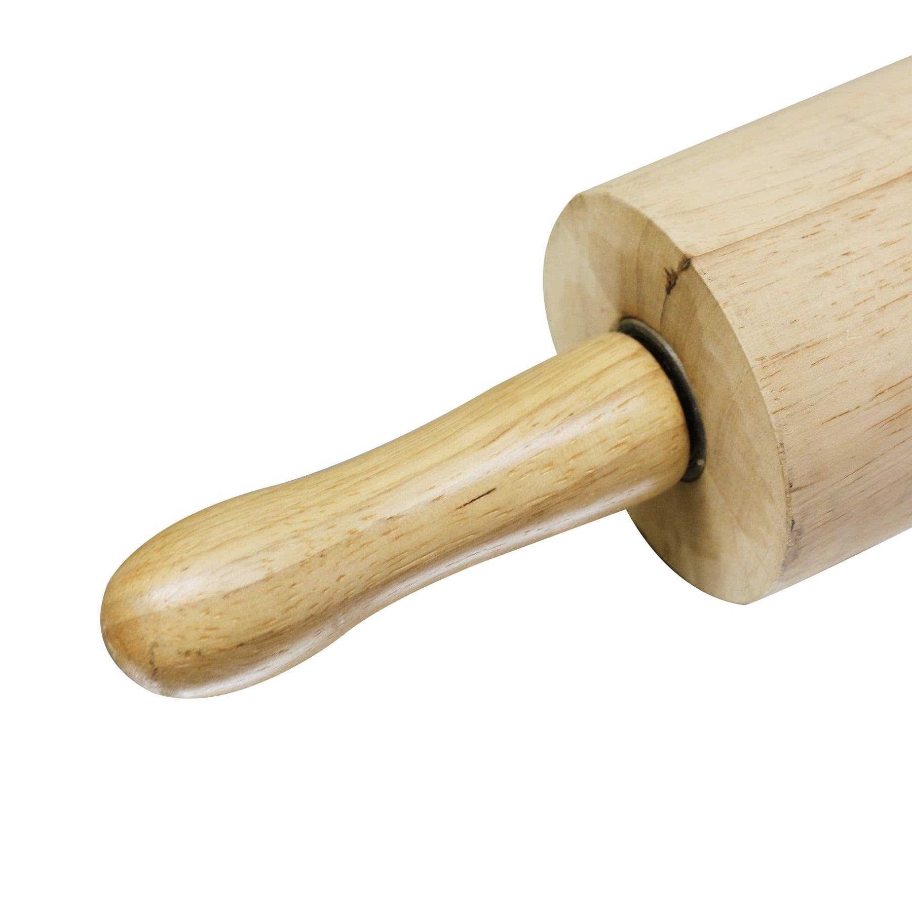 Thunder Group WDRNP015 Rolling Pin 15" 3-1/4" Dia. Barrel view 3