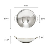 Thunder Group Stainless Steel Wok, 8-Inch view 2