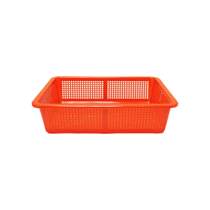 Thunder Group 15.25" x 12.25" plastic square colanders, comes in each