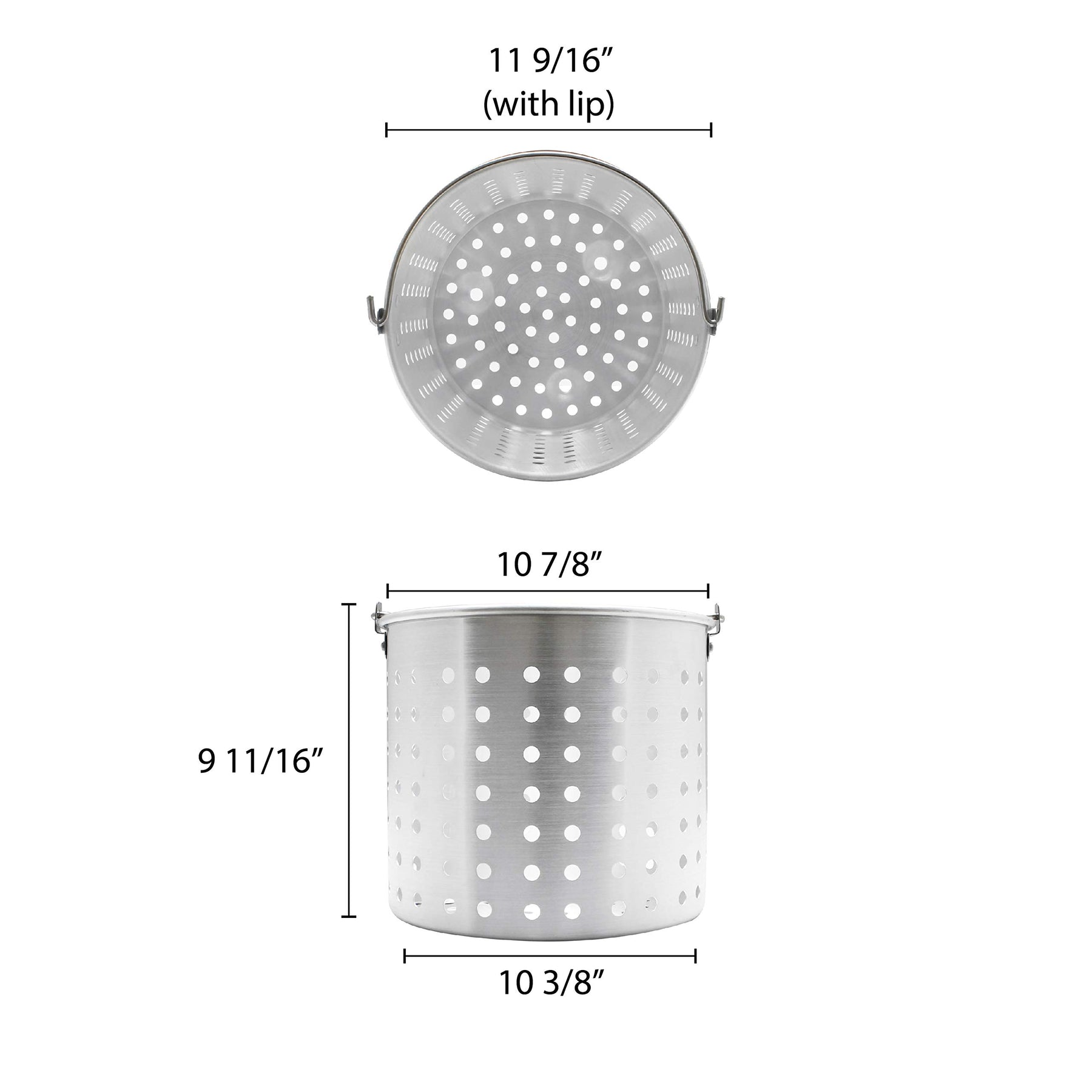 Thunder Group 24 Quart Aluminum Steamer Basket Fits ALSKSP005 view 2