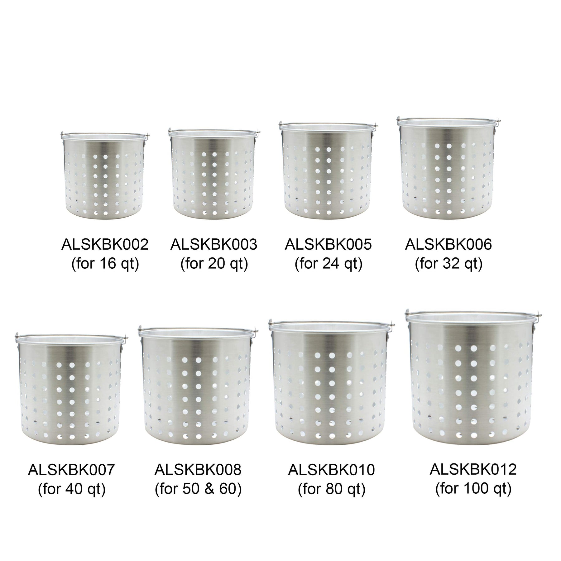 Thunder Group 24 Quart Aluminum Steamer Basket Fits ALSKSP005 view 5