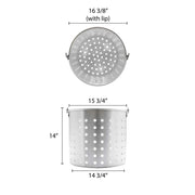 Thunder Group 80-Quart Aluminum Steamer Basket Fits ALSKSP010 view 2