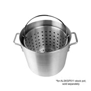 Thunder Group 100 quart Aluminum steamer basket for stock pot, comes in each view 4