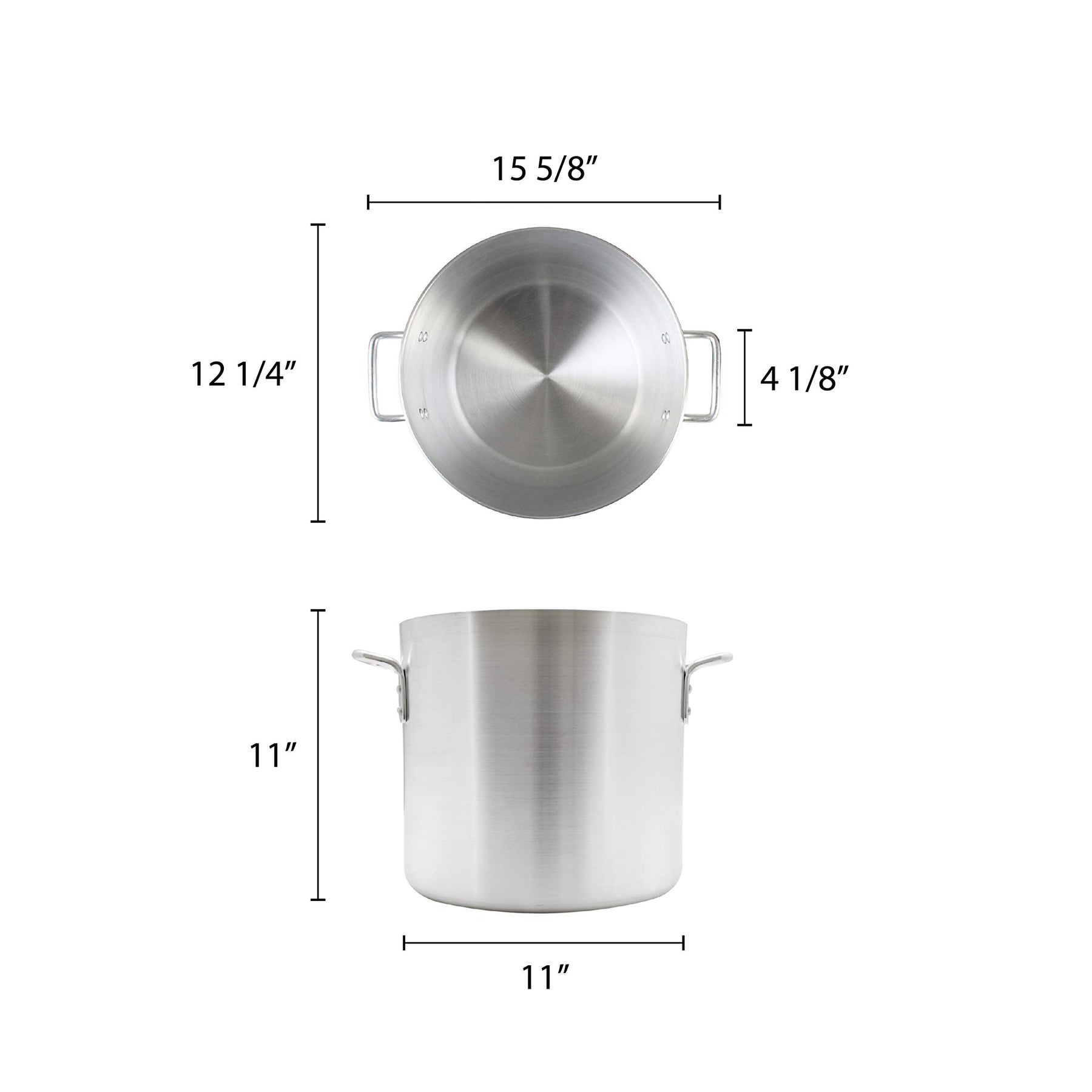 Thunder Group 20 Quart Aluminum Stock Pot view 2