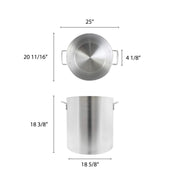 Thunder Group 100 Quart Aluminum Stock Pot view 2