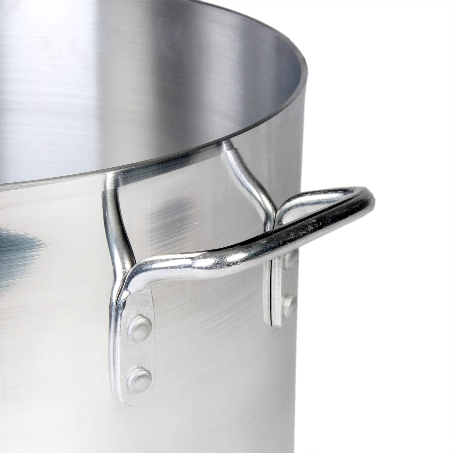 Thunder Group 14 quart Aluminum sauce pot mirror finish, comes in each view 3