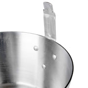 Thunder Group ALSF002 Fry Pot, 7 quart capacity, 3 mm thick, with stem catcher, leveled, fits basket SLFB002 (not included), aluminum, mirror-finish view 4