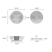 Thunder Group ALSKBP005 Brazier Pot 24 Quart Capacity With Cover view 2