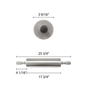 Thunder Group ALRNP018 Rolling Pin 18" 3-1/2" Dia. Barrel view 2