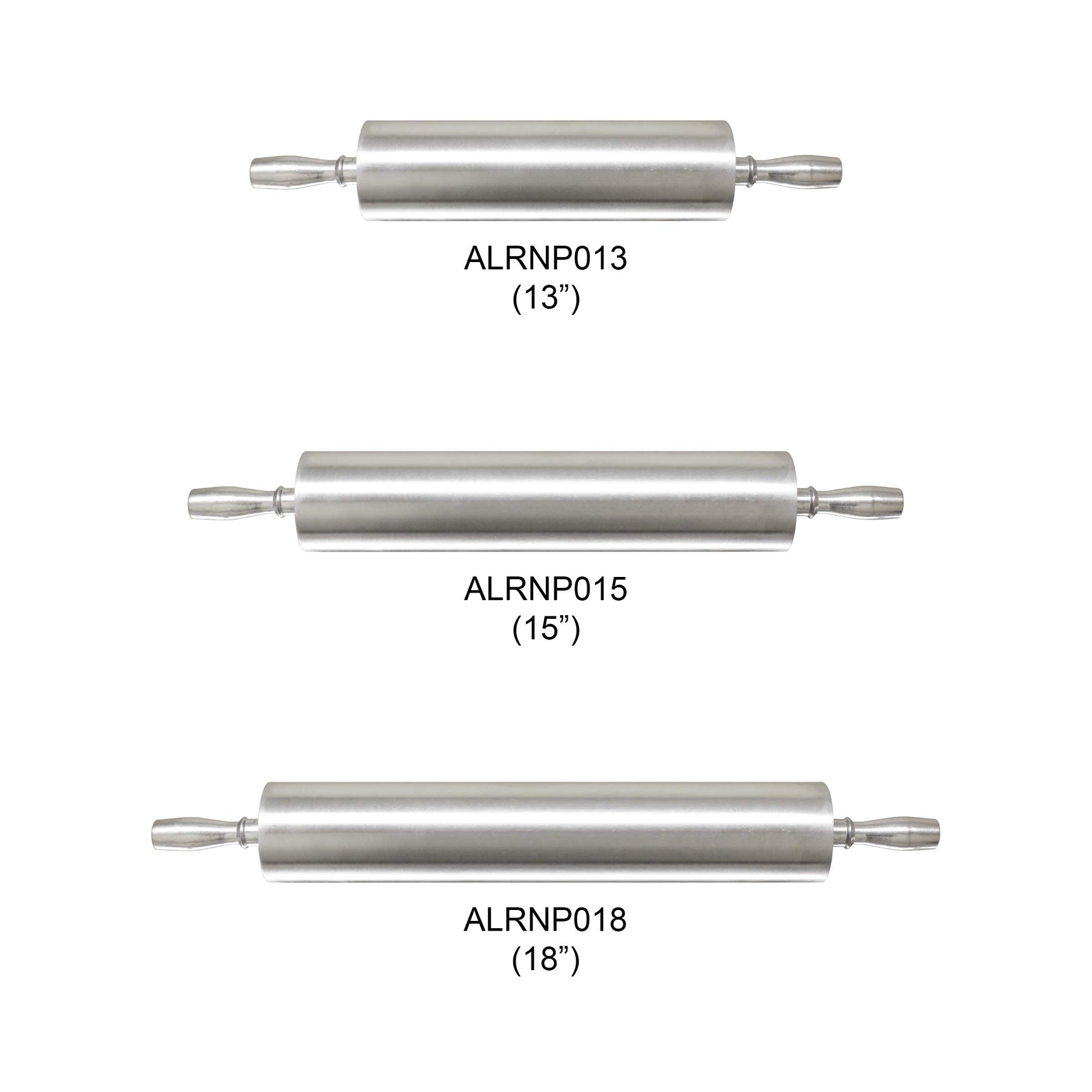 Thunder Group ALRNP018 Rolling Pin 18" 3-1/2" Dia. Barrel view 4