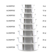 Thunder Group 14 Quart Aluminum Braiser with Lid view 5