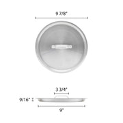 Thunder Group Pot Lid, 8 Quart, Silver view 2