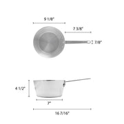 Thunder Group ALSKSS003 Sauce Pan 3-3/4 Qt 9" Dia. X 4-3/8"H view 2