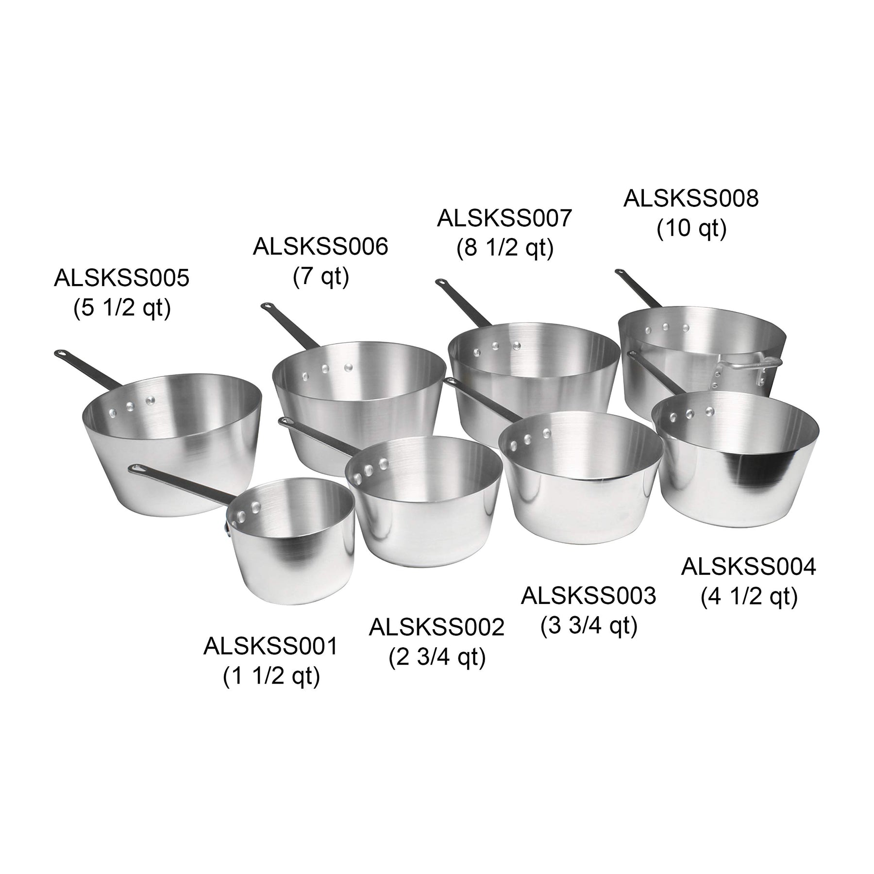 Thunder Group ALSKSS003 Sauce Pan 3-3/4 Qt 9" Dia. X 4-3/8"H view 4