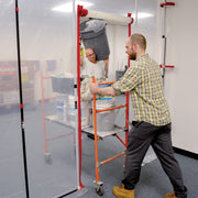 ZipWall Heavy-Duty Zipper for Dust Barriers, 2-Pack, HDAZ2, 2 Pack, Red view 3