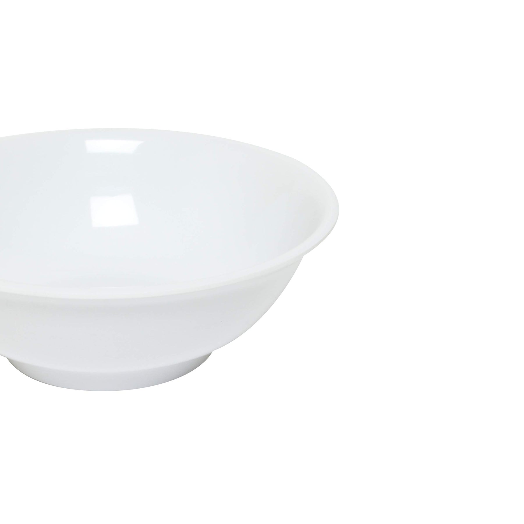 Thunder Group Nustone white melamine dinnerware collection 8 inch - 36 oz rimless bowl, comes in dozen view 3