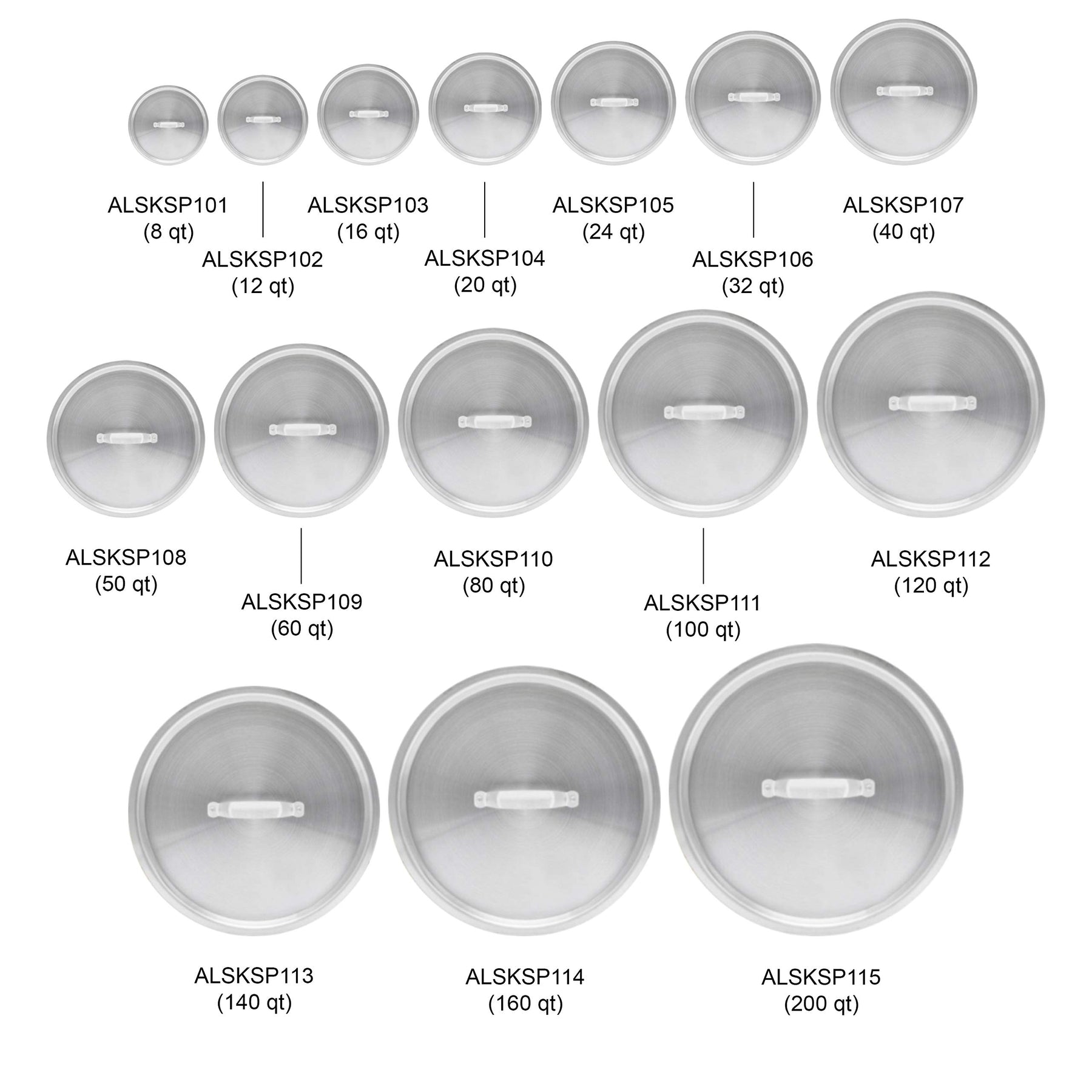 Thunder Group Stock Pot Lid, 200 Quart, Silver view 6