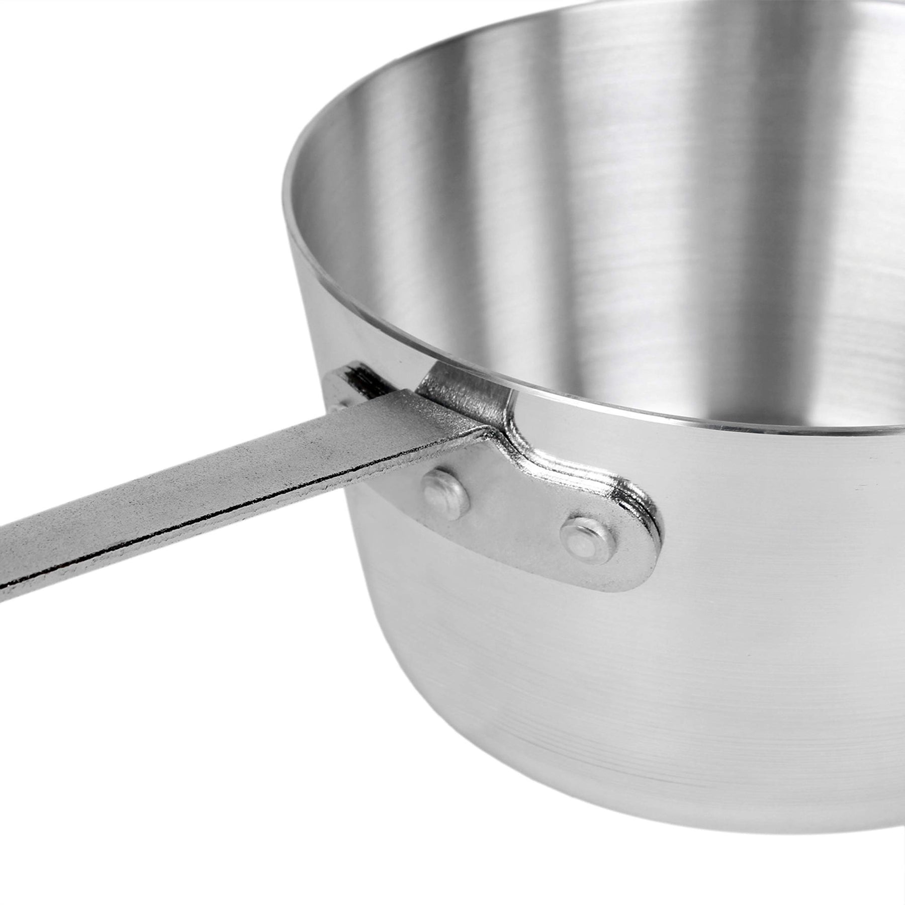 Thunder Group 7 quart Aluminum sauce pans mirror finish, comes in each view 3