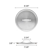 Thunder Group 2.75 Quart Aluminum Sauce Pan Lid view 2