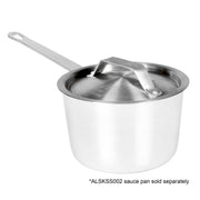 Thunder Group 2.75 Quart Aluminum Sauce Pan Lid view 5
