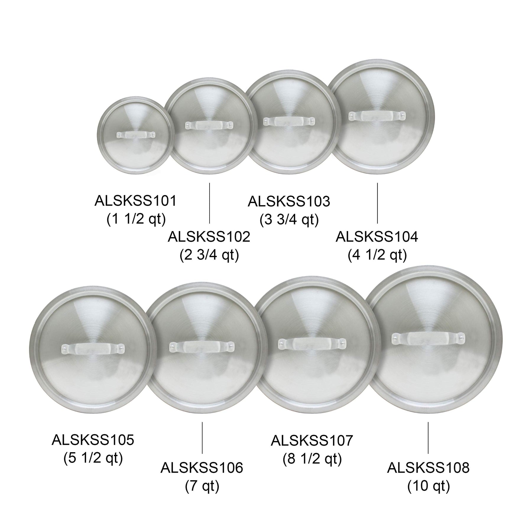 Thunder Group 2.75 Quart Aluminum Sauce Pan Lid view 6