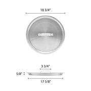 Thunder Group 40 qt Aluminum sauce pot lid, comes in each view 2