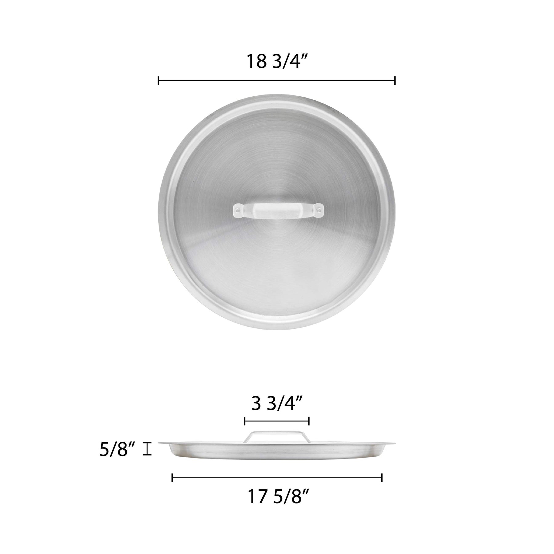Thunder Group 40 qt Aluminum sauce pot lid, comes in each view 2