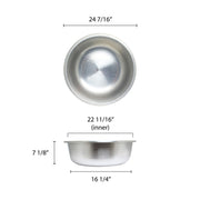 Thunder Group Aluminum Basin, 25-Inch Diameter by 7-Inch Height view 2