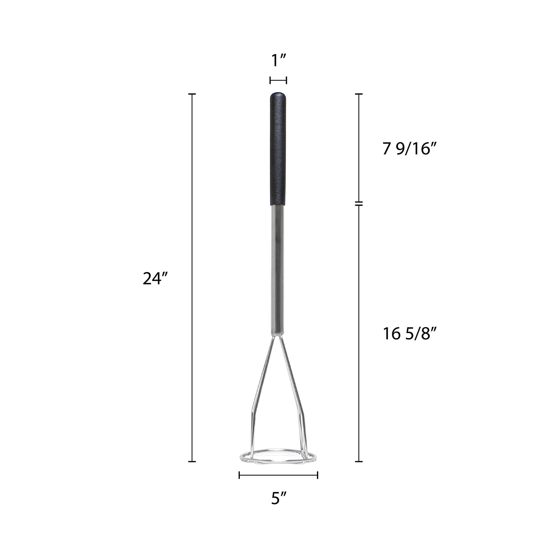 Thunder Group Potato Masher, 24-Inch, Chrome Plated view 2
