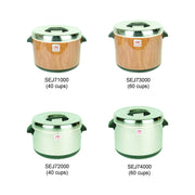 Thunder Group Insulated sushi pot - stainless steel - 60cups, comes in each view 3