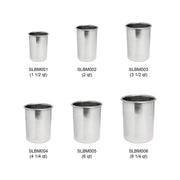 Thunder Group SLBM006 Bain Marie Pot 8-1/4 Quart Polished Exterior and Satin Interior view 3