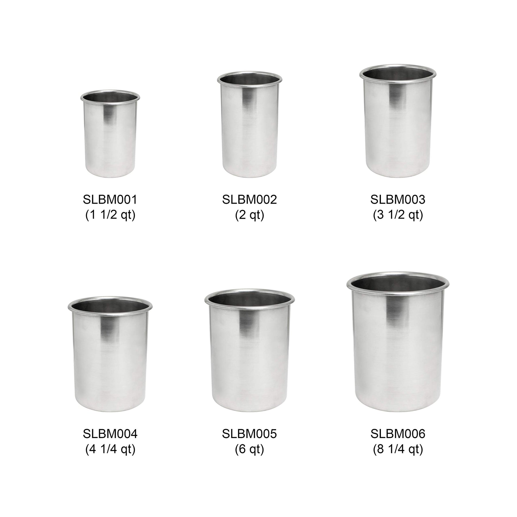 Thunder Group SLBM006 Bain Marie Pot 8-1/4 Quart Polished Exterior and Satin Interior view 3