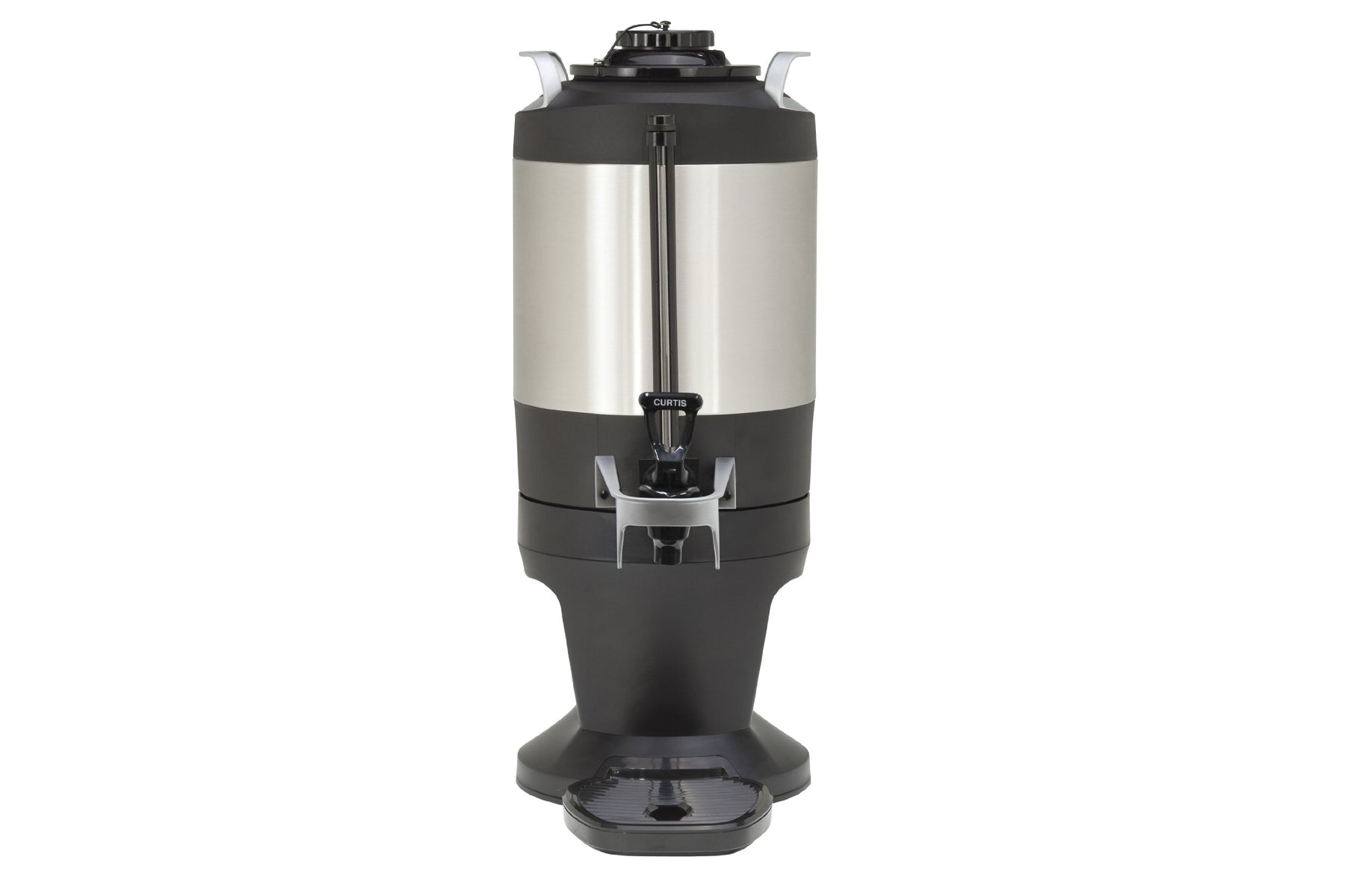 Wilbur Curtis Thermal Coffee Dispenser - 1.5 Gallon, Stainless Steel Body & Liner, Stylized Base - TXSG1501S600