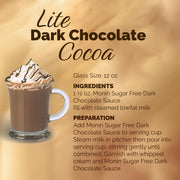 Monin - Sugar Free Dark Chocolate Sauce, Velvety and Rich, Great for Desserts, Coffee, and Snacks, Gluten-Free (64 Ounce) view 5