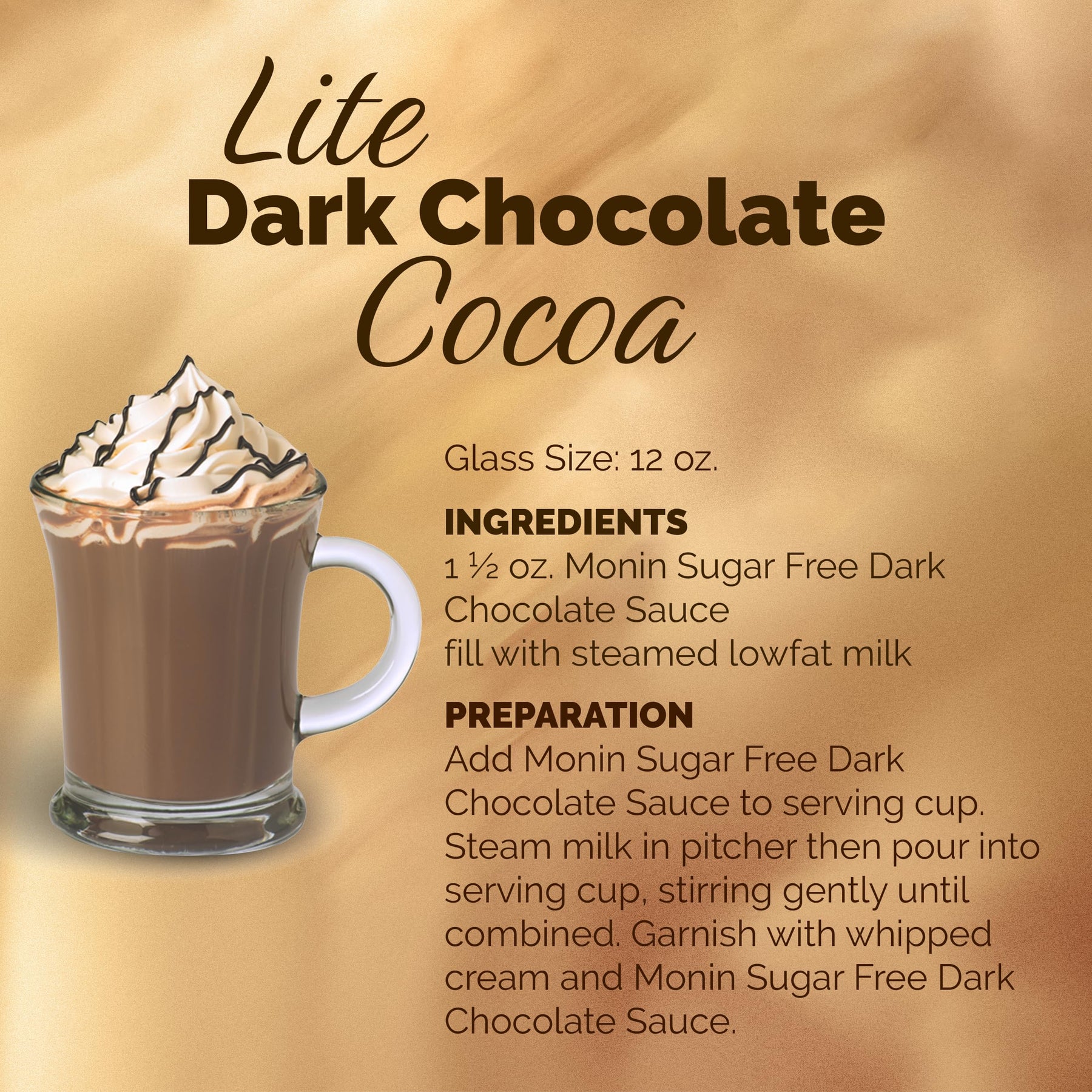Monin - Sugar Free Dark Chocolate Sauce, Velvety and Rich, Great for Desserts, Coffee, and Snacks, Gluten-Free (64 Ounce) view 5