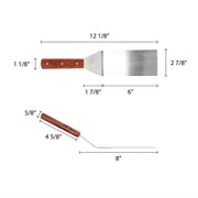 Thunder Group , 7-1/2-Inch Straight Blade Turner, Grill BBQ Steak Spatula, Stainless Steel Turner view 2