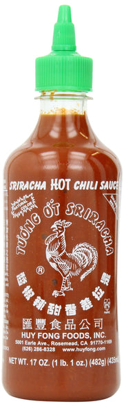 Huy Fong Sriracha Chili Sauce, 17-Ounce Bottles (Pack of 12)