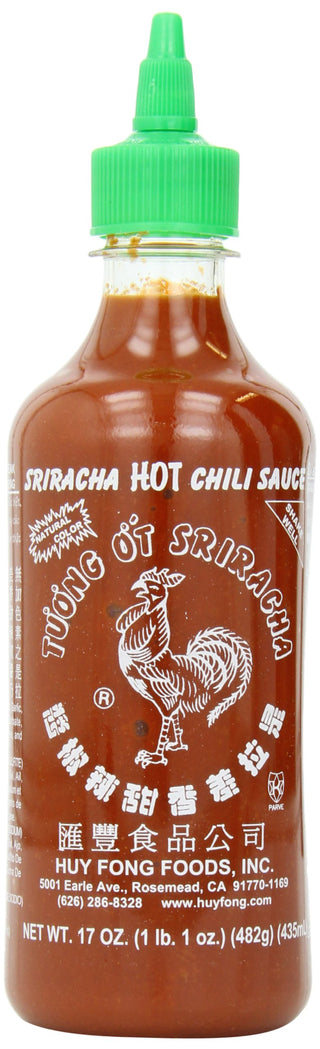 Huy Fong Sriracha Chili Sauce, 17-Ounce Bottles (Pack of 12)