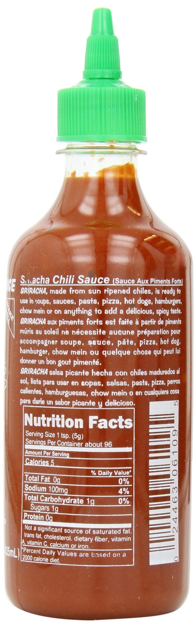 Huy Fong Sriracha Chili Sauce, 17-Ounce Bottles (Pack of 12) view 3