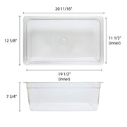 Thunder Group Full size 8 inch deep polycarbonate food pan, comes in each view 3