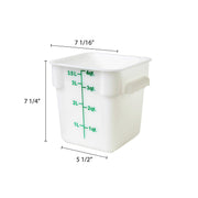 Thunder Group PLSFT004PP Food Storage Container 4 Quart Square view 2
