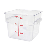 Thunder Group PLSFT006PC Food Storage Container 6 Quart Square