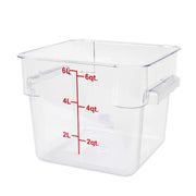 Thunder Group PLSFT006PC Food Storage Container 6 Quart Square